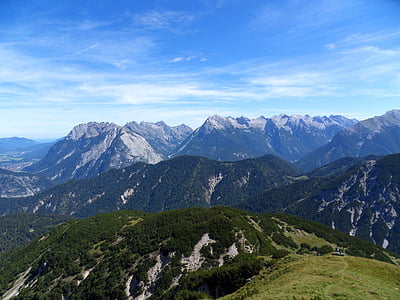 paisagem, montanha, Alpes, Áustria, natureza, Cimeira, modo de exibição