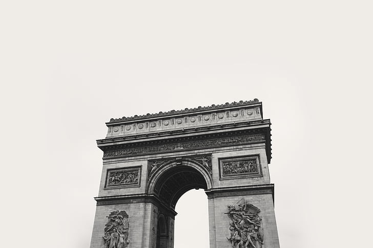 Arc de triomphe de l'étoile, Arc de triumph, Ranska, Pariisi, ikoni, kuvake, Classic