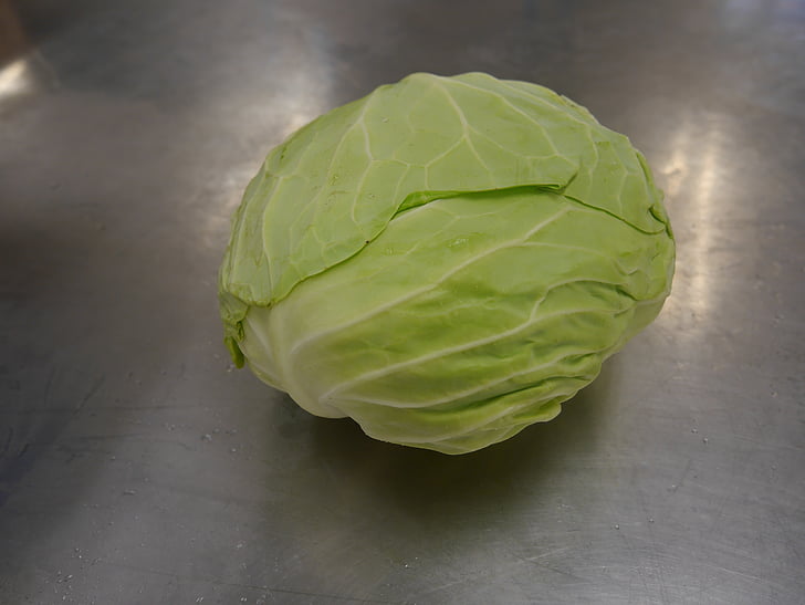 cabbage, green, round