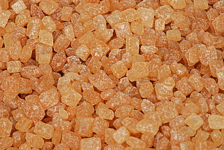 sladkor, rjavi sladkor, sestavina, hrane, sladkornega trsa, kocke, kristal