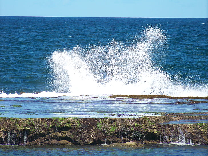 Mar, Beach, Beira-mar, kövek, sziklák, víz, Orla