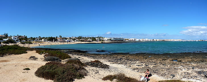 Fuerteventura, Holiday, Sea, vee, Beach, inimesed, rannajoon