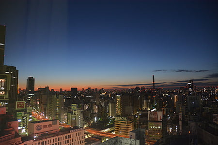 nakties dangus, Tokijas, Japonija