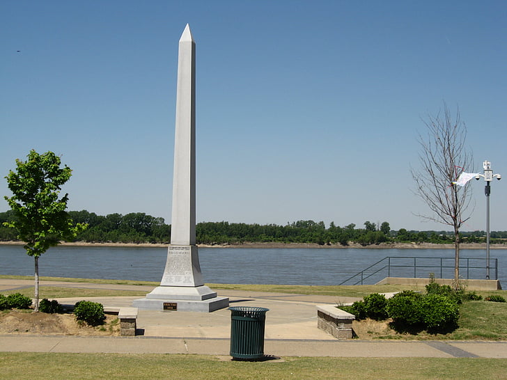 Memphis, Tennessee, dekorācijas, Toms Lī park, obelisks, Washington dc, atceres