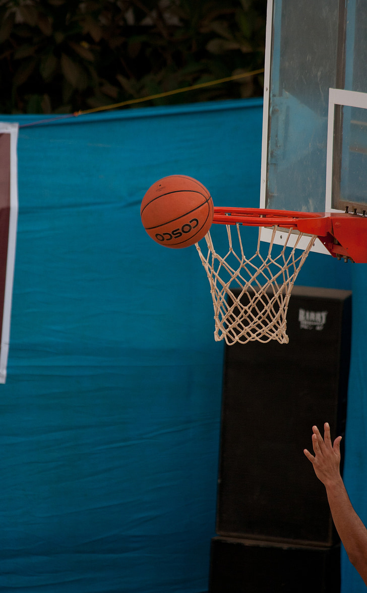 basketball, net, ball, hands, playing, sports, game