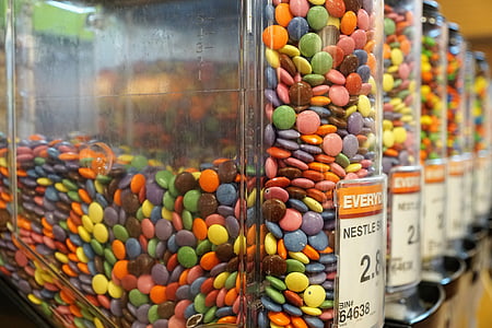 candy, automatic, buy, music, delicious, colorful, smarties