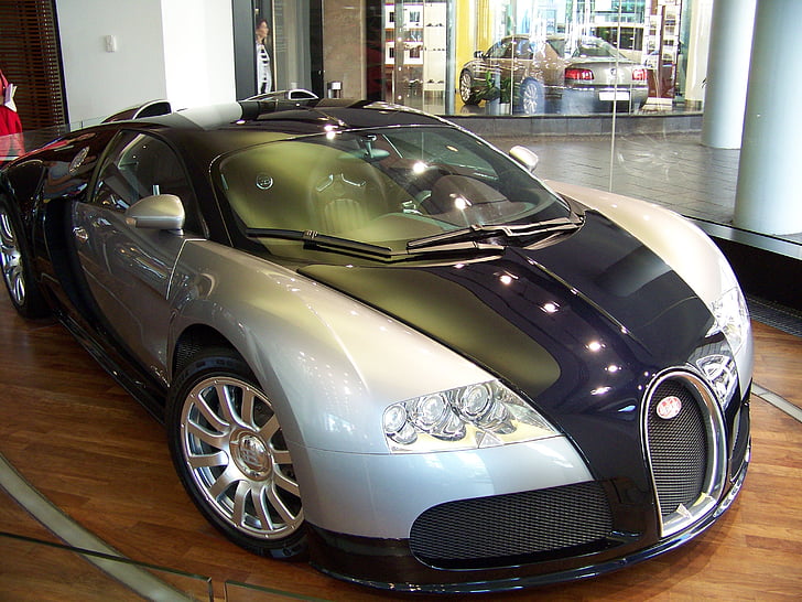 Bugatti, carro, carro rápido, Veyron, Supercar, luxo, veículo de terra