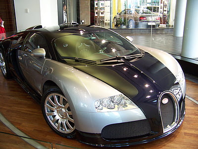 Bugatti, bil, hurtig bil, Veyron, superbil, luksus, jord køretøj