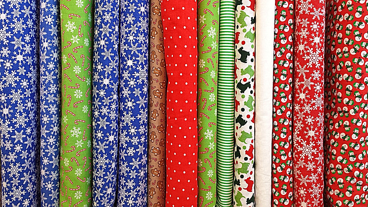 fabric, cloth, textile, clothing, christmas, pattern, design