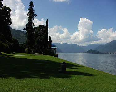 Lago de como, Scenic, paisaje, Italia, Europa, montaña, agua
