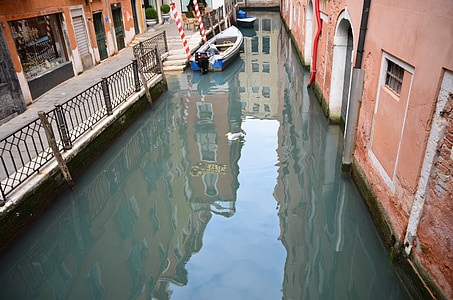 威尼斯, 吊船, 意大利, 旅行, 欧洲, 水, 小船