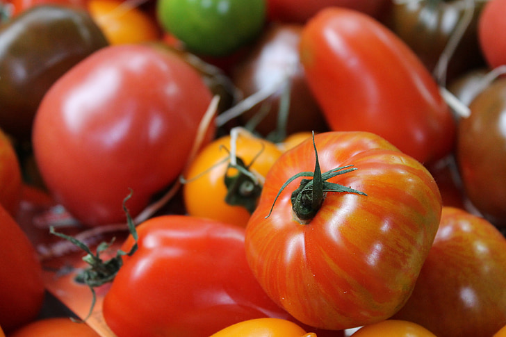 tomatid, tomat, köögiviljad, taimne, punane, toidu, värskuse
