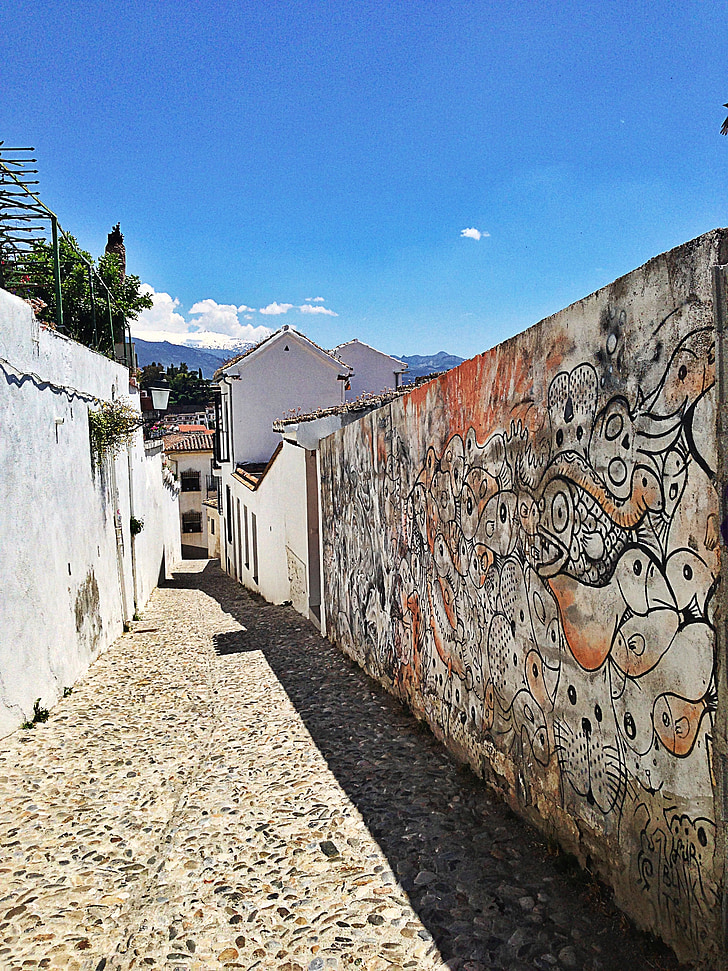 Granada, España, ciudades, Graffiti, Europa, arte