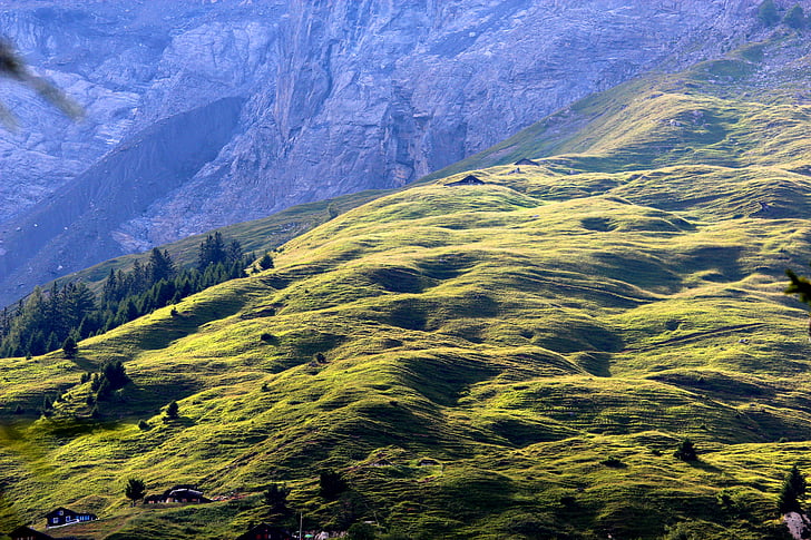 Alpes, casa de campo, montaña, naturaleza, paisaje, Alpine, Casa