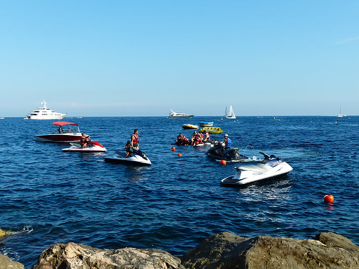 Jet ski, moto d'acqua, Jet Boat, moto d'acqua, acqua, sport acquatici, mezzo di trasporto marittimo