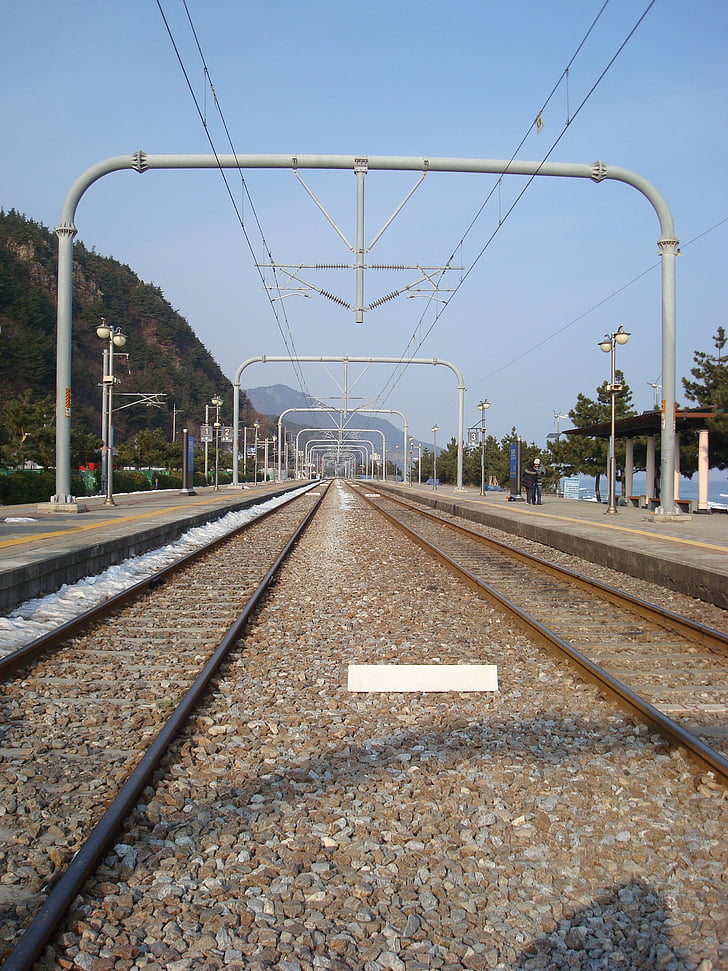 railway, railroad, seoul