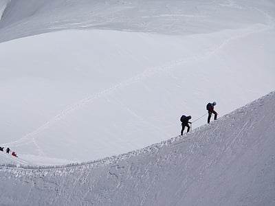 bjergbestigning, Schweiz, Alperne, sne, vinter, vintersport, skiløb