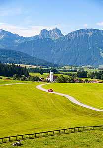 Allgäu, Ostallgäu, Bavyera, dağlar, Alp, dağ, Eisenberg