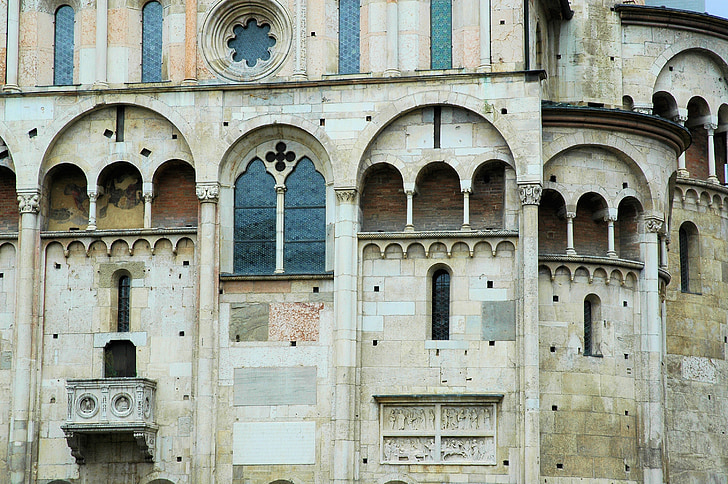 Duomo di modena, Duomo, Domkyrkan, Modena, Ghirlandina, Italien, Romano