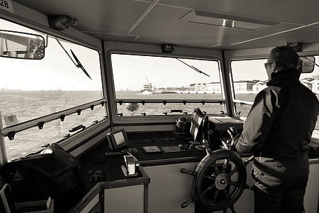 Capitanul, cu feribotul, navă de pasageri, barca de croazieră, mai multe, nava, turism