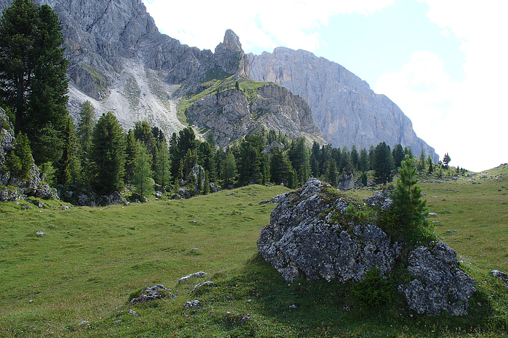Val gardena, el Tyrol del sur, Alpes, Dolomitas
