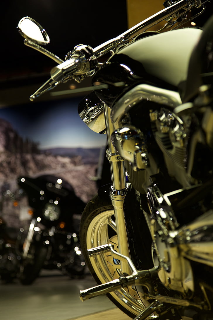Motosiklet, parlak, Harley davidson, özelleştirilmiş