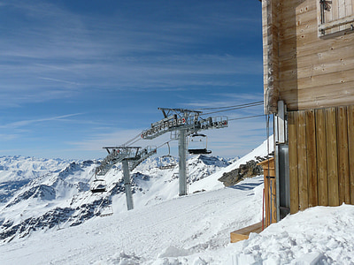 sedačková lanovka, Lanovka, horská dráha, lyžiarsky vlek, zimné, Lyžovanie, Alpine