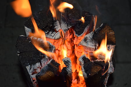 gaisro, liepsna, karščio, medienos, žurnalo, dega, šilumos