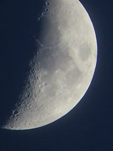 luna, mesec, noč, nebo