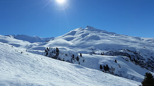mountain, skiing, winter, cold, ski, outdoor, alpine