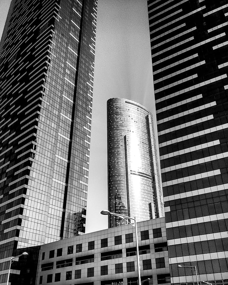 architecture, black-and-white, buildings, business, city, cityscape, contemporary