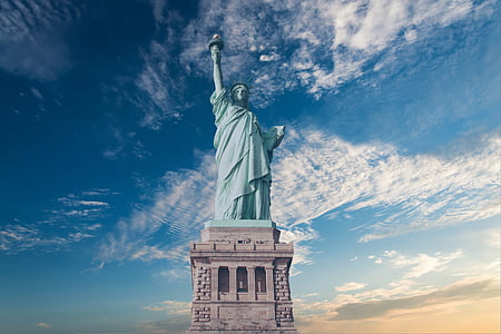 estatua de la libertad, Estados Unidos, América, símbolo, punto de referencia, Dom, independencia