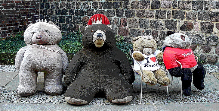 beruang, Teddy, malas, sisanya, hewan, hewan, beruang