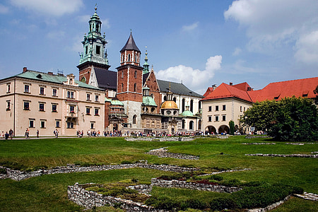 Krakow, Polandia, Wawel, Monumen, Castle