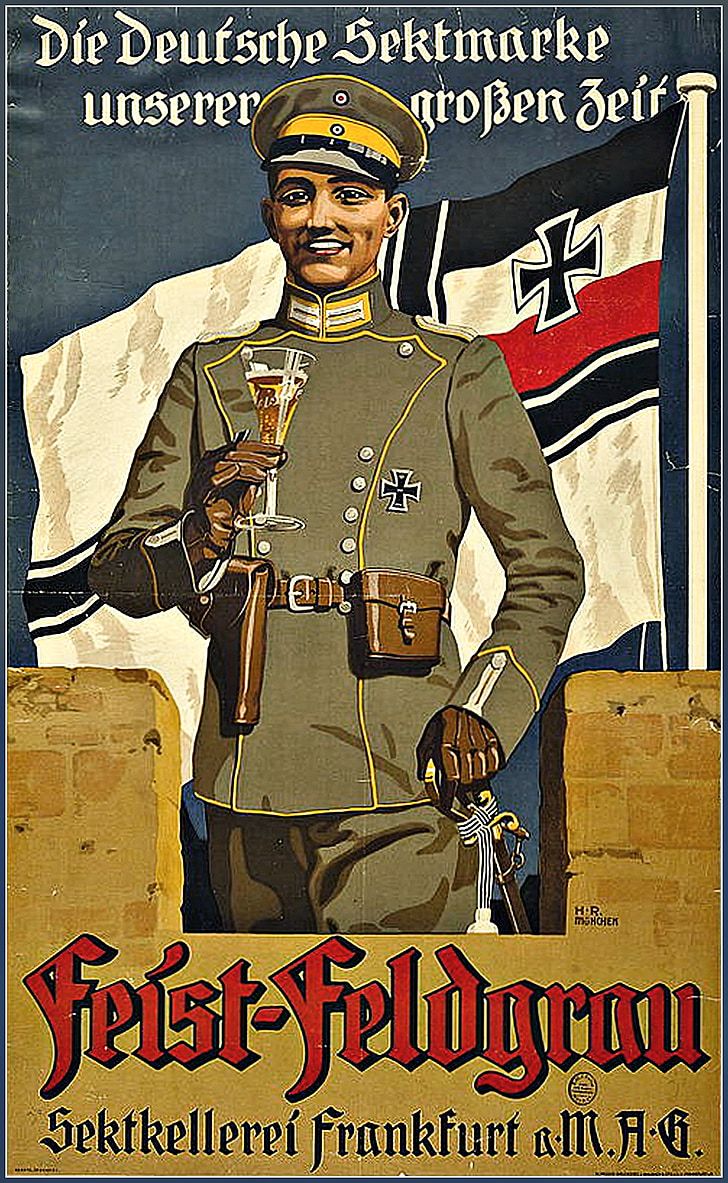 soldado, i guerra mundial, arte del cartel, cartel, Alemán, Alemania, guerra