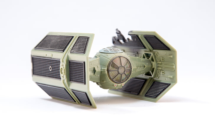 t-fighter, star wars, model, game, space, space ship, toy