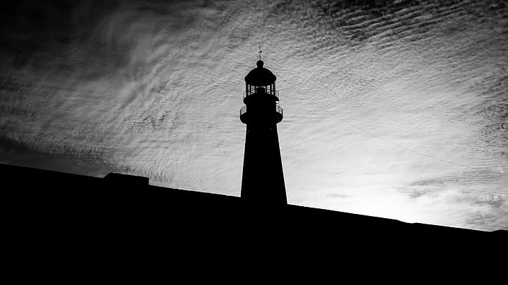 Lighthouse, bakgrundsbelysning, Mar del plata, Buenos aires argentina, naturen, lugn, Argentina