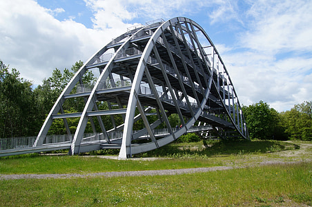 Stahlbau, arco de Bitterfelder, construcción del metal, Minería, Bitterfeld, vigas de acero