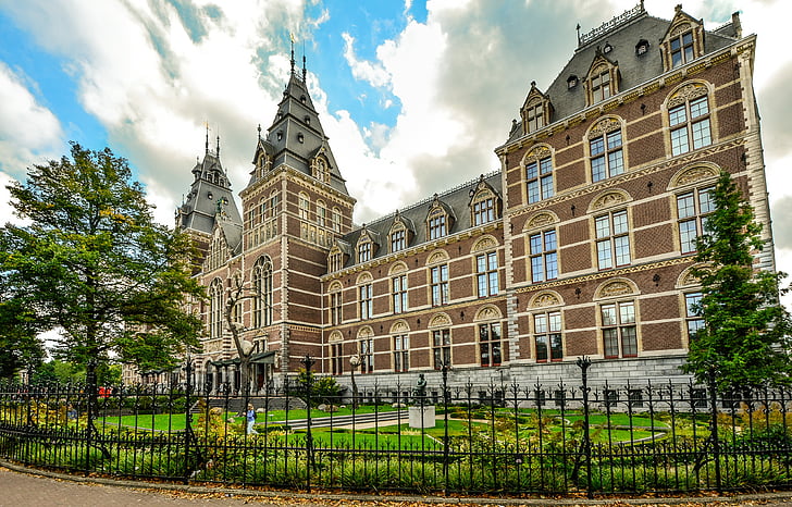 Rijksmuseum, Amsterdam, museet, Nederländerna, Holland, resor, Nederländska