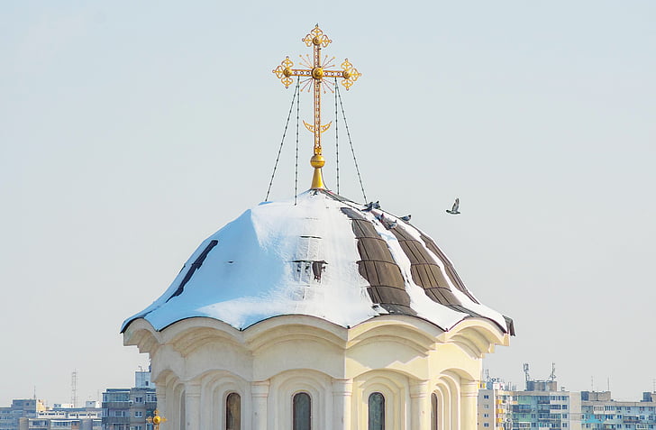 church, cross, orthodox, city, christianity, symbol, religion