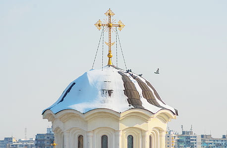 Kilise, çapraz, Ortodoks, Şehir, Hıristiyanlık, sembol, din