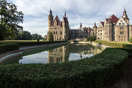 Sabine, moszna, Castelo, Silésia, neorenesans, arquitetura, lugar famoso