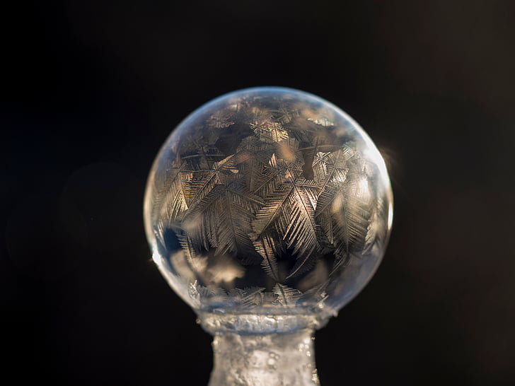 bokeh, vidrio, ronda, cristal, bola, desenfoque de, sueño