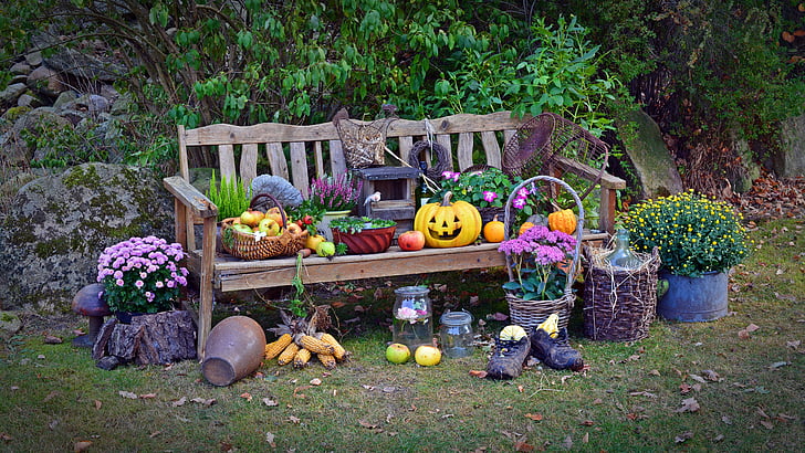 Harvest, Harvest festival, Thanksgiving, dekorasjon, høst dekorasjon, høst, natur