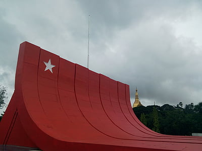 Memorial, mártir, Rangún, Rangún, Myanmar, Birmania, histórico