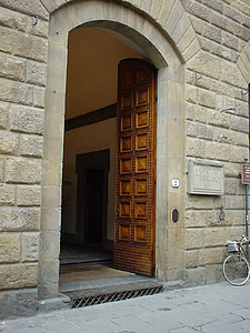 Firenze, particolare della costruzione, monumentale, porta, costruzione, impressionante, Palazzo monumentale