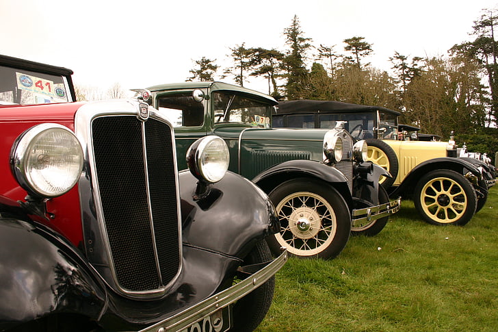 carro, vintage, clássico, Irlanda, carros antigos, velho
