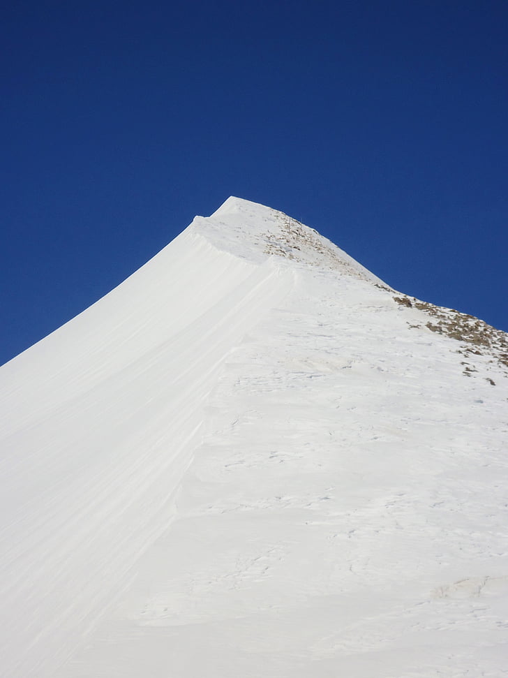 Alperna, snö, toppmötet, Frankrike, Mountain, vinter, Alpe du grand serre