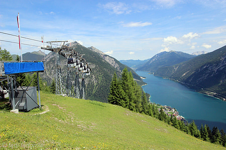Achensee, Tirol, Kramsach, dolina Inntal, planine, Austrija, alpski