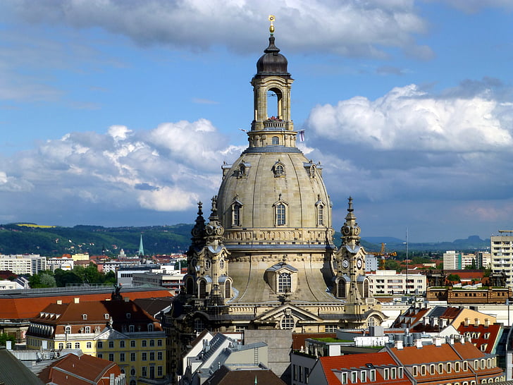 Frauenkirche, Dresden, kyrkan, arkitektur, gamla stan, Sachsen, Neumarkt